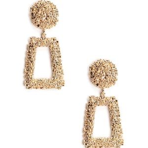 Gold earrings
